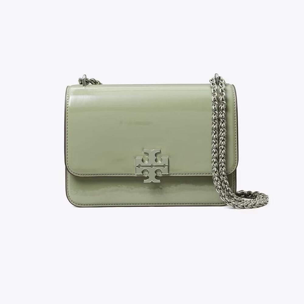NEW‼️Tory Burch Britten Patent Small Shoulder Bag 180196 $600  Light Jade